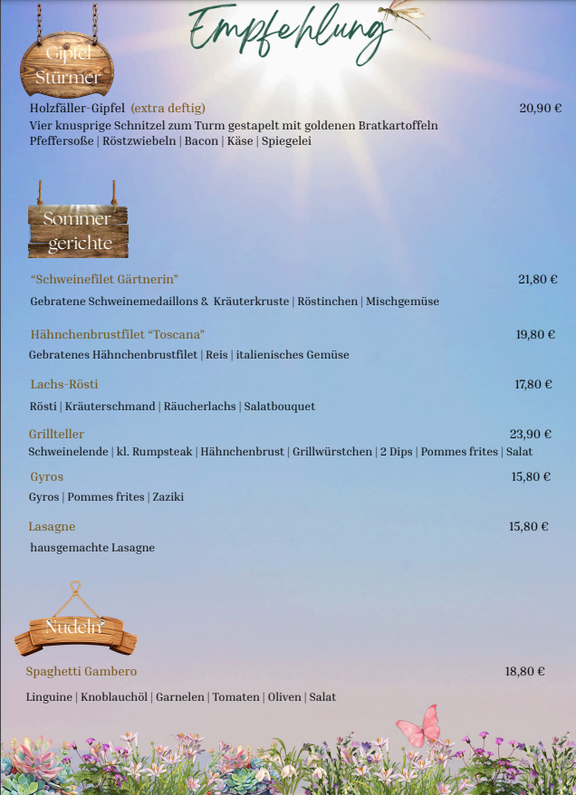 Speisekarte