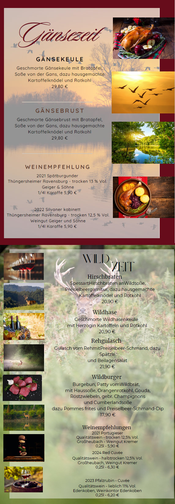 Gnsezeit und Wildzeit in der Linde